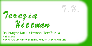 terezia wittman business card